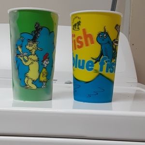 2 Dr. Suess cups